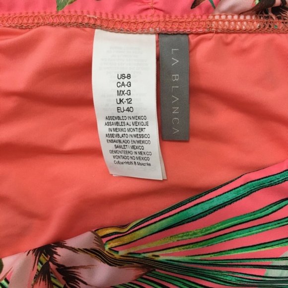 La Blanca Tropical Hawaiian Coral Bottoms Bikini - Picture 5 of 5